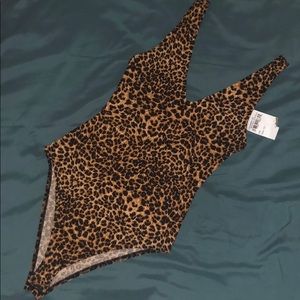 Leopard print bodysuit